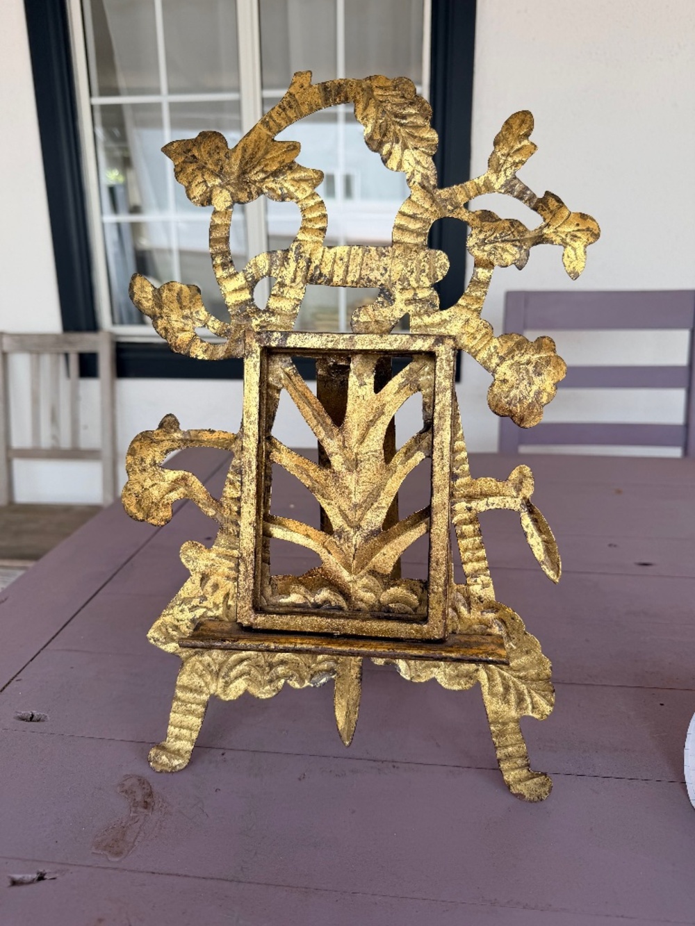 Metal Easel Style Picture Frame